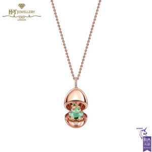 Fabergé Essence Rose Gold & Green Lacquer Frog Surprise Locket-14929