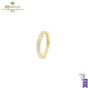 Yellow Gold Princess Cut Eternity Ring - 2.34ct-16396