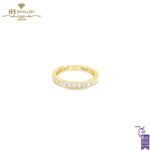 Yellow Gold Princess Cut Eternity Ring - 2.34ct-0