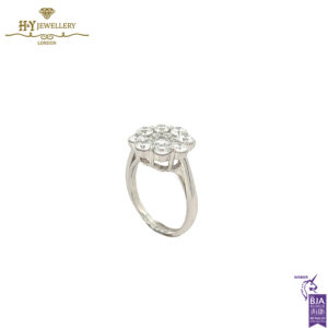 Platinum Round Brilliant Diamond Cut Ring - 2.10ct-16504