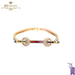 Ananya Chakra Tennis Wristwear Rose Gold, Sapphire, Diamond & Crystal - 0.85ct-0