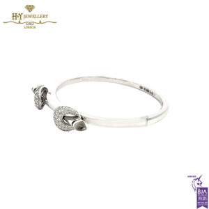 Ananya Chakra Icon Plain Wristwear White Gold , Crystal Quartz & Diamond - 1.10ct-16651