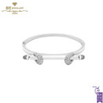 Ananya Chakra Icon Plain Wristwear White Gold , Crystal Quartz & Diamond - 1.10ct-0