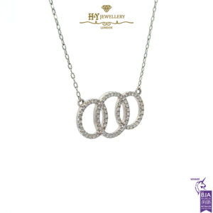 White Gold Round Brilliant Cut Diamond Pendant - 0.64ct-16787