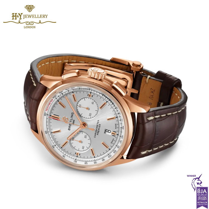 Breitling Premier B01 Chronograph 42 Rose Gold - ref RB0118371G1P1-17189
