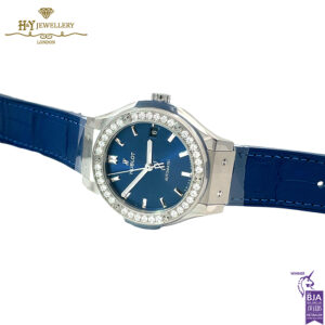 Hublot Classic Fusion Titanium Blue Diamonds - ref 565.NX.7170.LR.1204-17323