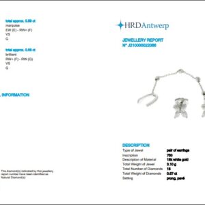 Flower Droplets Earrings & Cuff - 0.67ct-17508