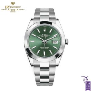 Rolex Datejust Mint green Dial Oystersteel - ref M126300-0019-0