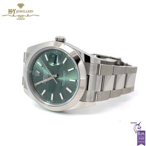 Rolex Datejust Mint green Dial Oystersteel - ref M126300-0019-17566