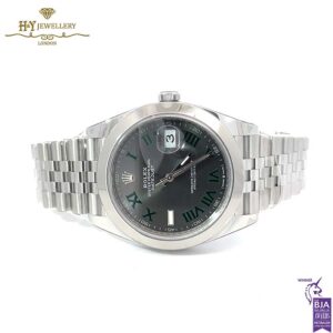 Rolex Datejust Slate Roman Stainless Steel - ref M126300-0014-17574