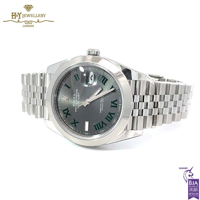 Rolex Datejust Slate Roman Stainless Steel - ref M126300-0014-17575
