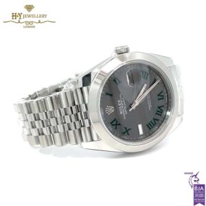 Rolex Datejust Slate Roman Stainless Steel - ref M126300-0014-17576