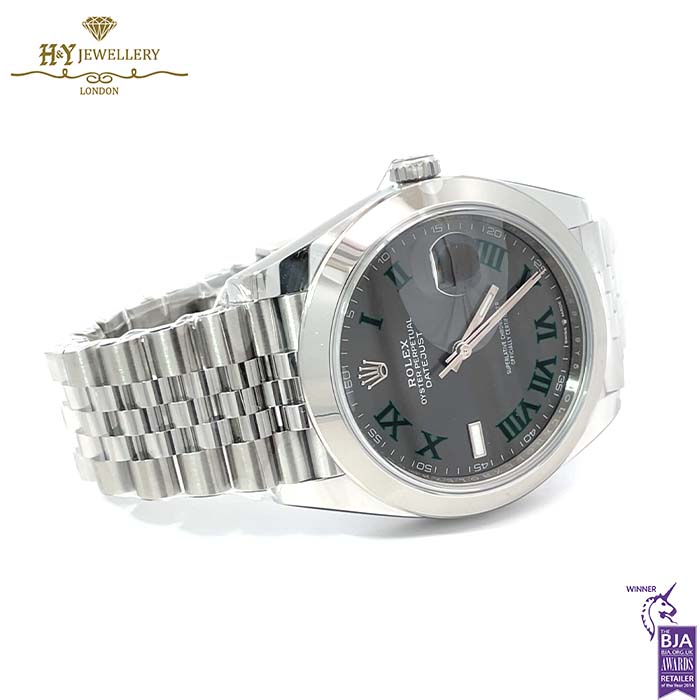 Rolex Datejust Slate Roman Stainless Steel - ref M126300-0014-17576