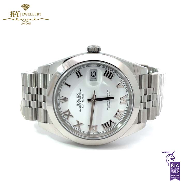 Rolex Datejust Roman White Dial Stainless Steel - ref M126300-0016-17568