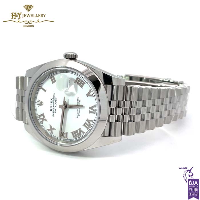 Rolex Datejust Roman White Dial Stainless Steel - ref M126300-0016-17569