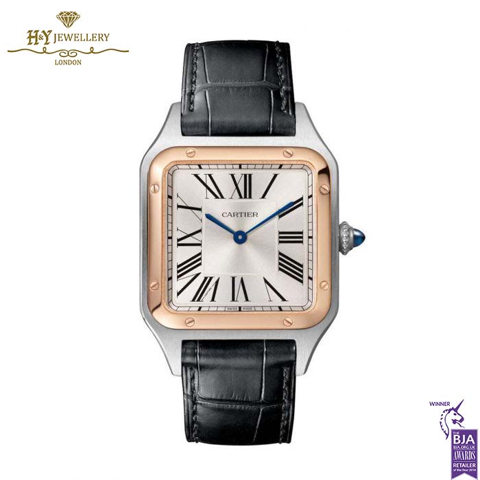 Cartier Santos-Dumont Watch Steel & Rose Gold - ref W2SA0037-0