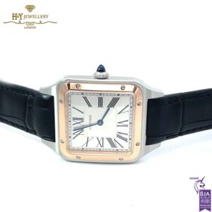 Cartier Santos-Dumont Watch Steel & Rose Gold - ref W2SA0037-17583