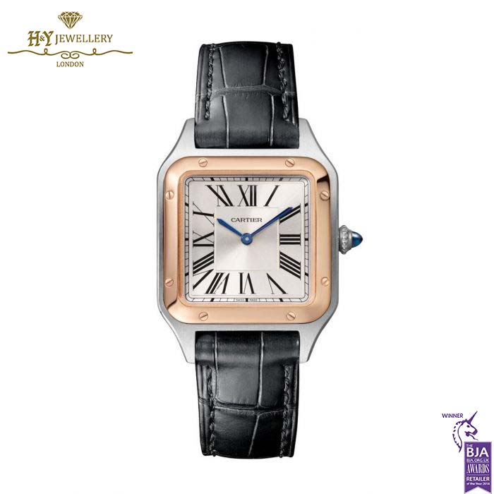 Cartier Santos-Dumont Watch Steel & Rose Gold - ref W2SA0038-0