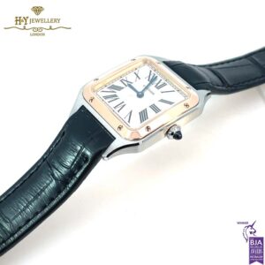 Cartier Santos-Dumont Watch Steel & Rose Gold - ref W2SA0038-17587