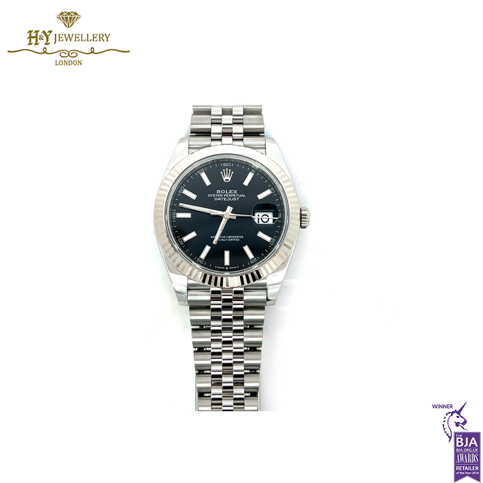 Rolex Datejust Black Dial Stainless Steel & White Gold - ref M126334-0018-17695