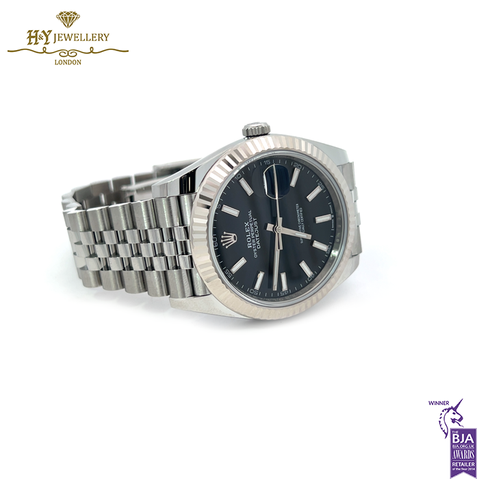 Rolex Datejust Black Dial Stainless Steel & White Gold - ref M126334-0018-17691