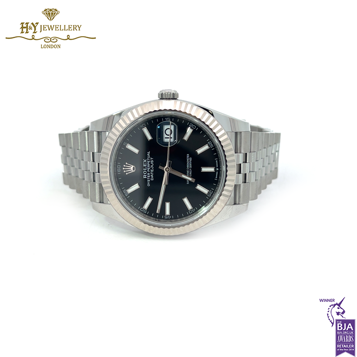 Rolex Datejust Black Dial Stainless Steel & White Gold - ref M126334-0018-17690