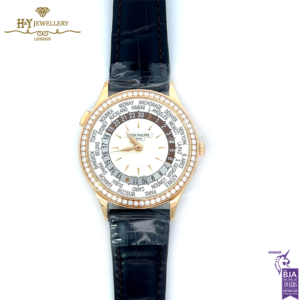 Patek Philippe World Time Rose Gold Diamond Bezel {DISCONTINUED} - ref 7130R-013-17704