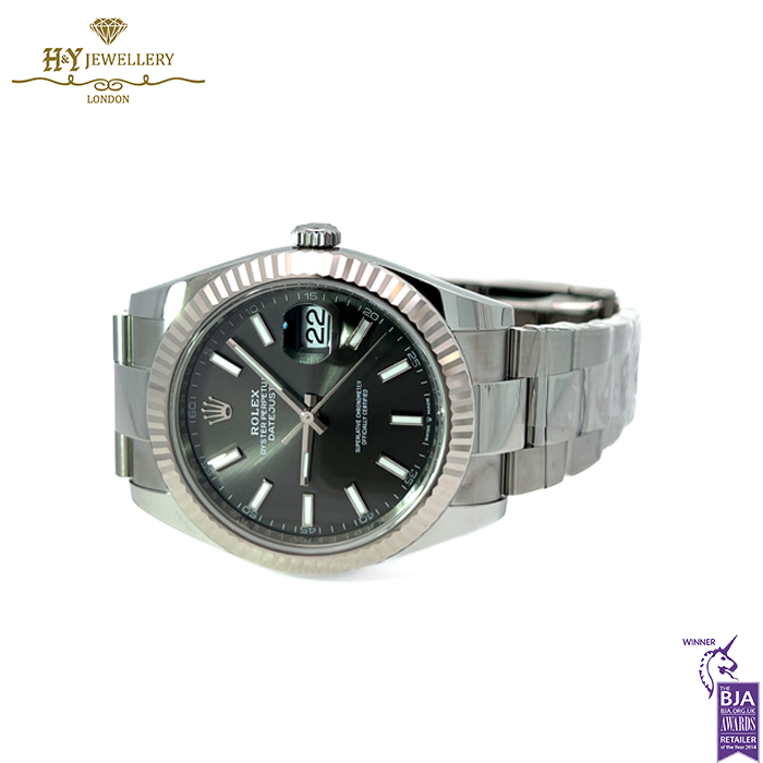 Rolex Datejust Slate Grey Dial Stainless Steel & White Gold - ref M126334-0013-17835