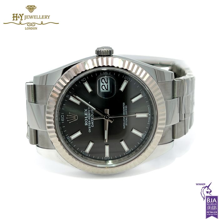 Rolex Datejust Slate Grey Dial Stainless Steel & White Gold - ref M126334-0013-17836