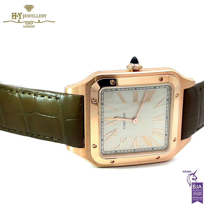 Cartier Santos-Dumont Watch Rose Gold - ref CRWGSA0112-17860