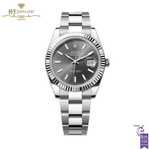 Rolex Datejust Slate Grey Dial Stainless Steel & White Gold - ref M126334-0013-0