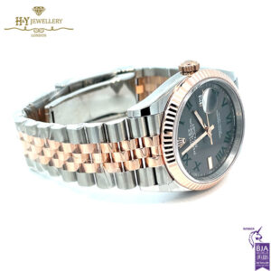 Rolex Date Just Slate Grey Dial Stainless Steel & Rose Gold - Ref M126231-0029-17936