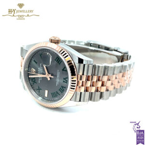Rolex Date Just Slate Grey Dial Stainless Steel & Rose Gold - Ref M126231-0029-17937