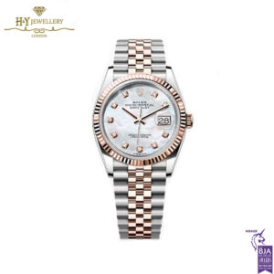 Rolex Date Just Mother of Pearl Dial Stainless Steel & Rose Gold - Ref M126231-0021-0