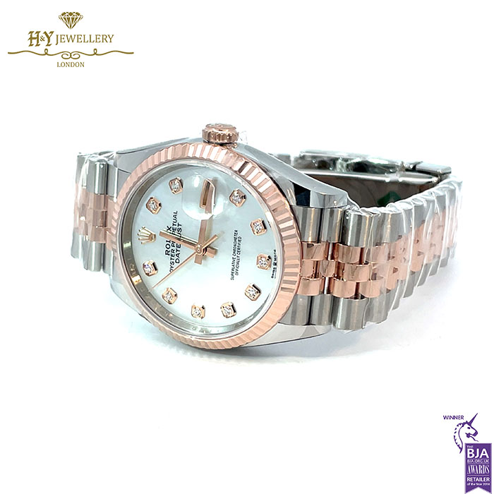 Rolex Date Just Mother of Pearl Dial Stainless Steel & Rose Gold - Ref M126231-0021-17940