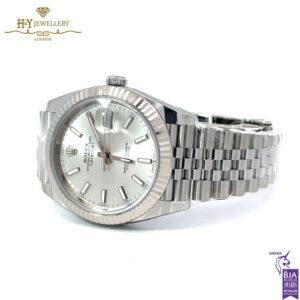 Rolex Date Just Silver Dial Stainless Steel & White Gold - ref M126334-0004-18068