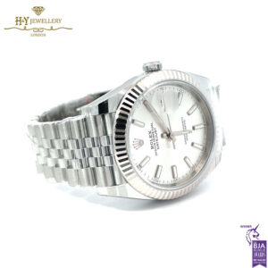 Rolex Date Just Silver Dial Stainless Steel & White Gold - ref M126334-0004-18069