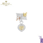 Butterfly Drop White Gold Ring with Diamond - 5.16ct-0