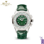 Patek Philippe Complications World Time Green Opaline Dial Platinum - ref 5930P-001-0